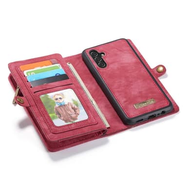 CASEME Samsung Galaxy A13 5G/A04s 4G 2-in-1 Irrotettava - Punainen