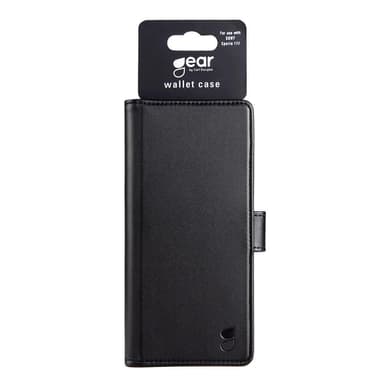 Gear Sony Xperia 1 III Kotelo Korttitaskulla Musta