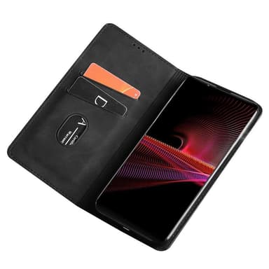 Sony Xperia 1 IV Suojakuori Lompakolle - Musta