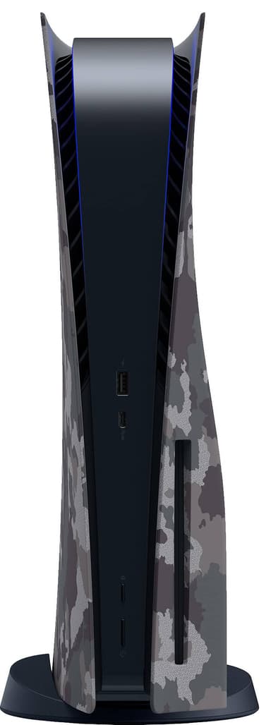 PS5 kuori pelikonsolille (Grey Camouflage)