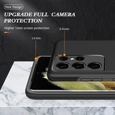 Samsung Galaxy S21 Ultra sormirengasten tukijalka hybridikotelo
