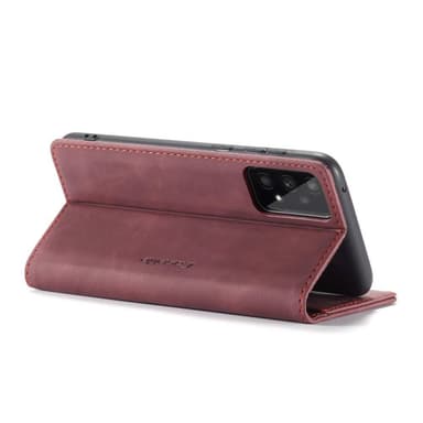 CASEME Retro Lompakkokotelo Samsung Galaxy A33 5G - Punainen