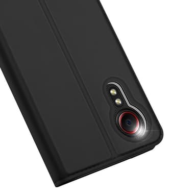 Samsung Galaxy Xcover 5 DUX DUCIS Skin Pro Series Telineen Kääntökotelo - Musta