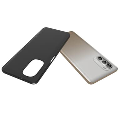 SKALO Moto G51 Mattamusta erittäin ohut TPU-suojakuori