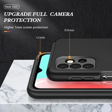 Samsung Galaxy A32 5G sormirenkaan tukijalustan hybridikotelo