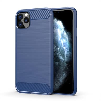 SKALO iPhone 11 Pro Armor Carbon Iskunkestävä TPU suojakuori - Musta