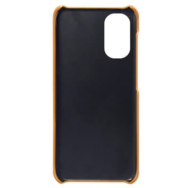 SKALO Moto G51 PU-nahkainen Korttikotelo - Vaaleanruskea