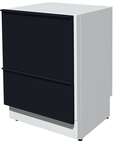 Festivo jääkaappipakastin vetolaatikossa 600 CF CITYCOLD musta