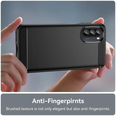 Hiilikuiturakenteinen TPU-kansi Motorola Moto G52: lle