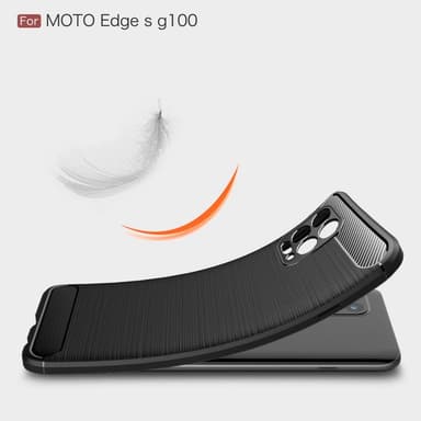 Hiilikuiturakenteinen TPU-kansi Motorola Moto G100: lle ja Moto Edge S: lle