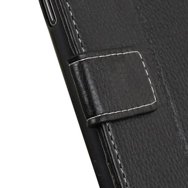 Litchi Skin matkapuhelinkotelo OnePlus Nordille - musta