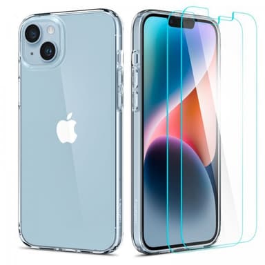 Spigen iPhone 14 Plus Kuori Näytönsuoja Crystal Pack Crystal Clear