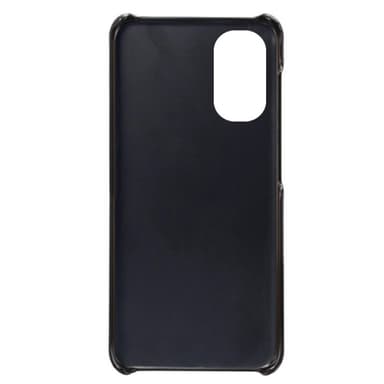 SKALO Moto G51 PU-nahkainen Korttikotelo - Musta