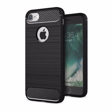 SKALO iPhone 7/8 Armor Carbon Iskunkestävä TPU suojakuori - Harmaa