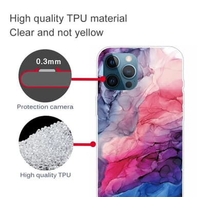 SKALO iPhone 13 Pro Max Marmori TPU kuori - #11