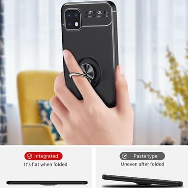 Samsung Galaxy A22 5G sormirengastuki (sisäänrakennettu metallilevy) kotelo