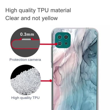 SKALO Samsung A22 5G Marmori TPU kuori - #8