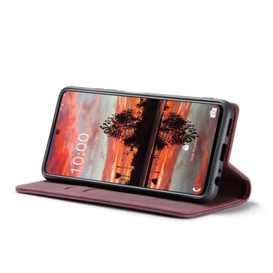 CASEME Retro Lompakkokotelo Samsung Galaxy A33 5G - Punainen