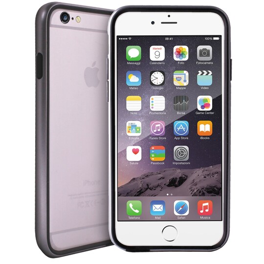 Puro Metallic suojakuori iPhone 6/6S (hopea)