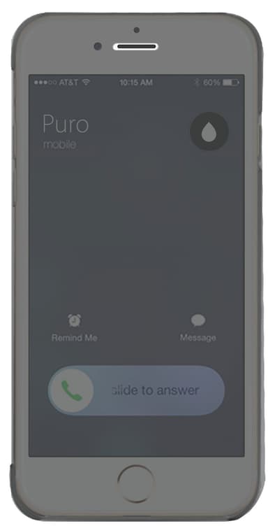 Puro Sense Booklet iPhone 6 Plus suoja (läpinäkyvä)