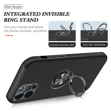 iPhone 12 Pro Max sormirenkaan tukijalustan hybridikotelo