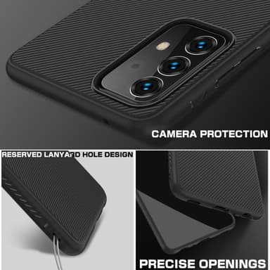 SKALO Samsung A52/A52s Twill TPU kuori - - Musta