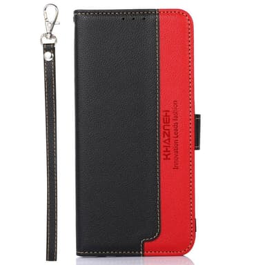 Samsung Galaxy Xcover 6 Pro RFID Estävä KHAZNEH Puhelimen Suojakuori - Musta/Punainen