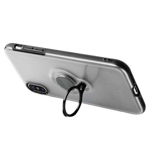 Puro Magnet Ring suojakuori iPhone X (läpinäkyvä)