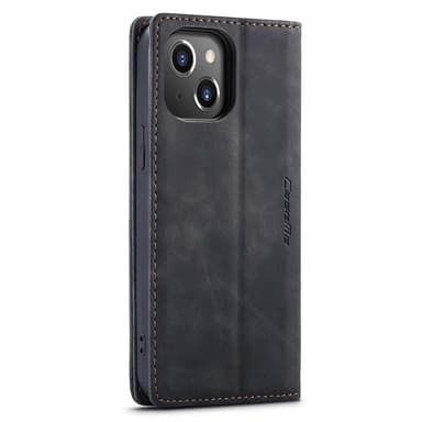 CASEME Retro lompakkokotelo iPhone 13 Prolle - Musta
