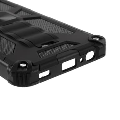 SKALO Samsung A22 4G Armor Phantom Hybrid Kuori - Musta