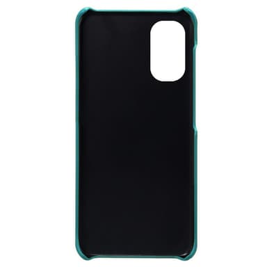 SKALO Moto G31 / G41 PU-nahkainen Korttikotelo - Turkoosi