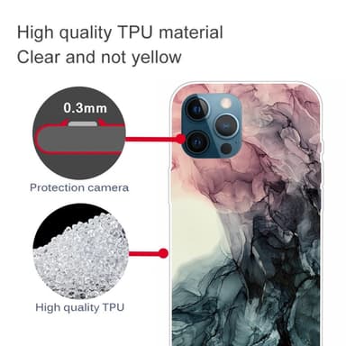 SKALO iPhone 13 Pro Max Marmori TPU kuori - #10