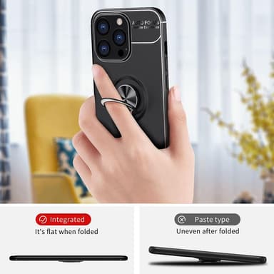iPhone 13 Pro Max Sormirengas Sivutuen Hybridikotelo - Sininen