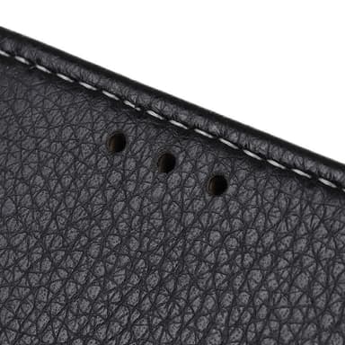 Litchi Skin matkapuhelinkotelo OnePlus Nordille - musta