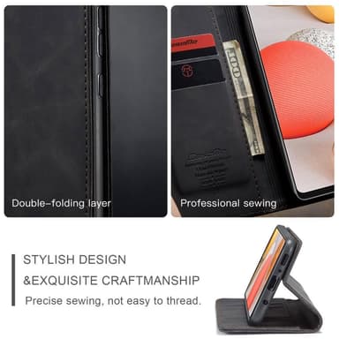 CASEME Retro lompakkokotelo Samsung Galaxy S21: lle