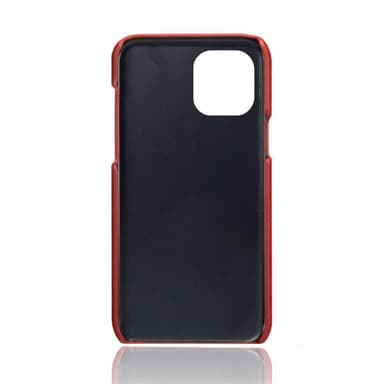 SKALO iPhone 13 Pro Max PU-nahkainen Korttikotelo - Punainen