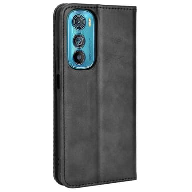 Wallet Stand Flip -puhelinkotelo Motorola Edge 30 5G: lle - musta