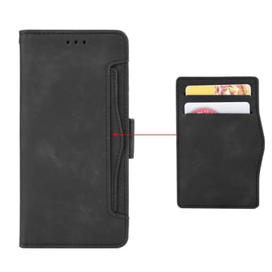 Wallet Stand Flip -puhelinkotelo OnePlus Nord 2 5G: lle - musta