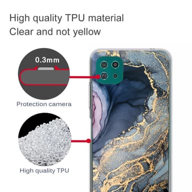 SKALO Samsung A22 5G Marmori TPU kuori - #6
