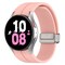 Silikonirannekello taitettavalla soljella Vaaleanpunainen L Samsung Galaxy watch5 pro