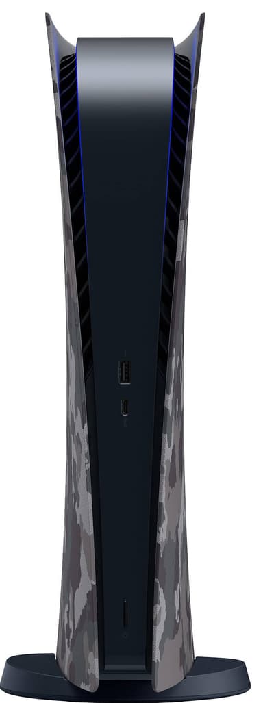 PS5 Digital Edition kuori pelikonsolille (Grey Camouflage)