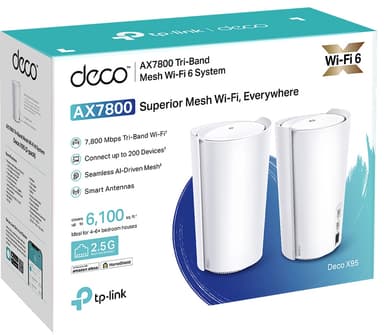 TP-Link DecoX95 AX7800 mesh WiFi järjestelmä (2 kpl)