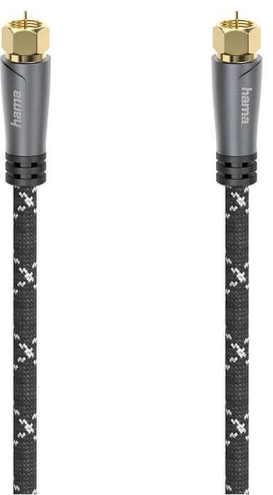 Hama SAT F-F 120 dB antennikaapeli (musta, 5 m)