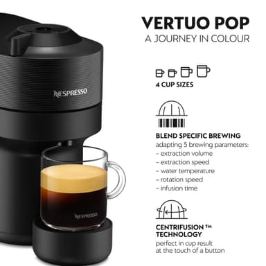 Nespresso Vertuo Pop kapselikeitin DeLonghi ENV90.B (musta)