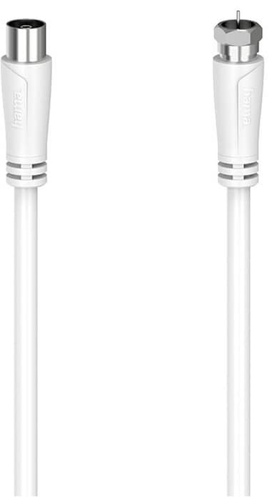 Hama SAT F-Coax 90 dB antennikaapeli (valkoinen, 3 m)