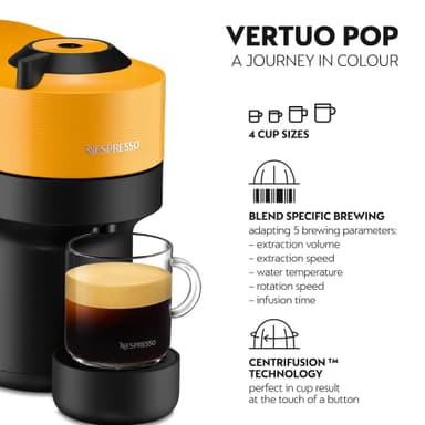 Nespresso Vertuo Pop kapselikeitin DeLonghi ENV90.Y (Mango Yellow)