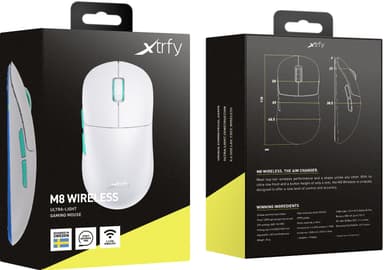Xtrfy M8 langaton pelihiiri (valkoinen)