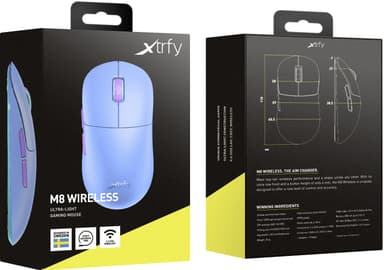 Xtrfy M8 langaton pelihiiri (Frosty Purple)