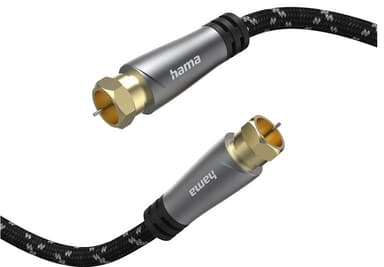 Hama SAT F-F 120 dB antennikaapeli (musta, 3 m)