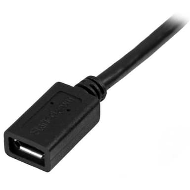 StarTech.com Micro-USB Förlängningskabel - M/F - 0,5 m, 0,5 m, Micro-USB B, Mi